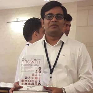 Saurabh Tiwari with The Growth Hacking Book, to which he is a contributing author